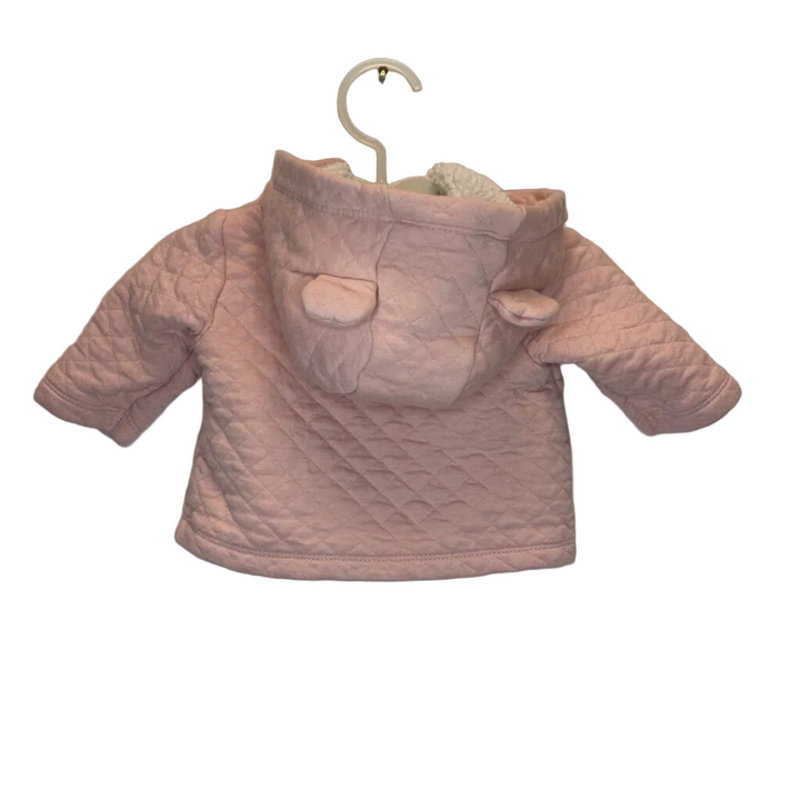 LS Hooded Quilted Zipper Coat/Ears