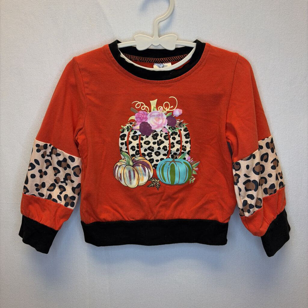 OT LS T Shirt/Leopard/Pumpkins