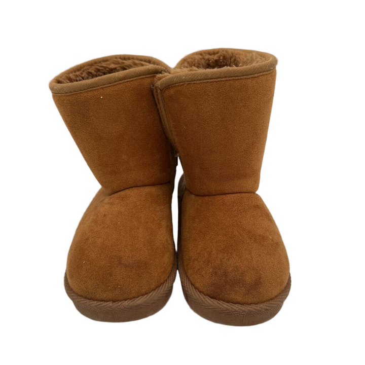 Slip on Zipper Velvet Boots