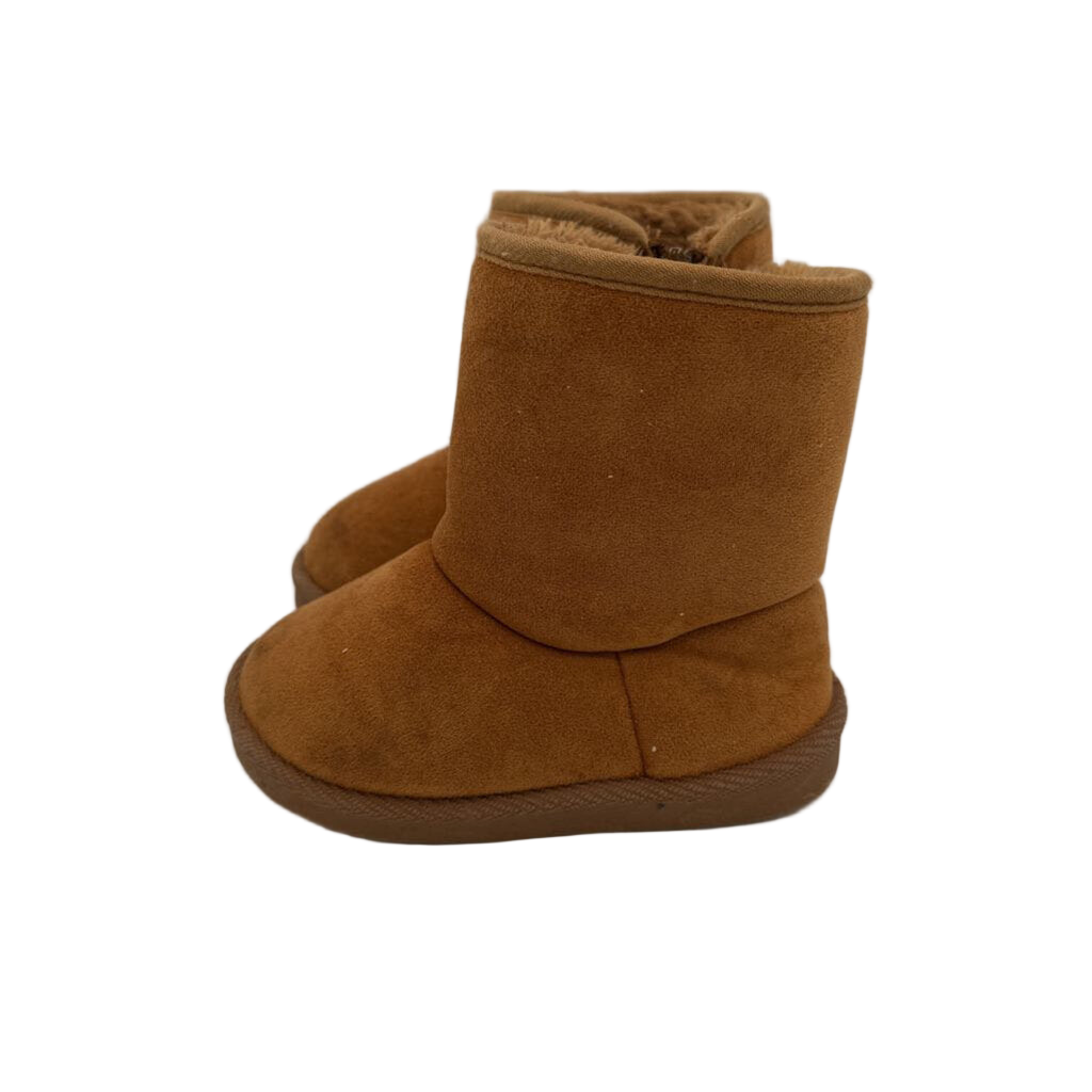 Slip on Zipper Velvet Boots