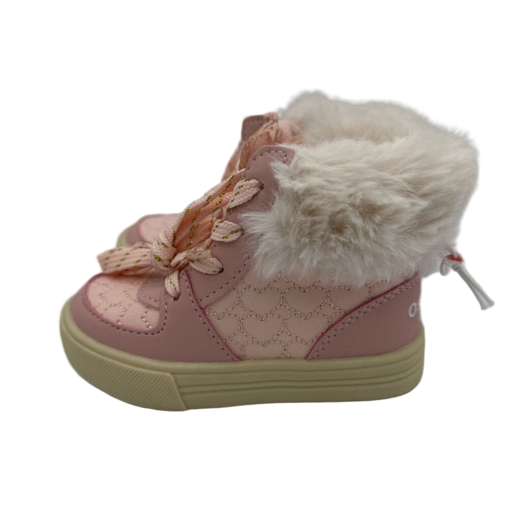 Lace Up Boot Sneakers/Fur Ankle