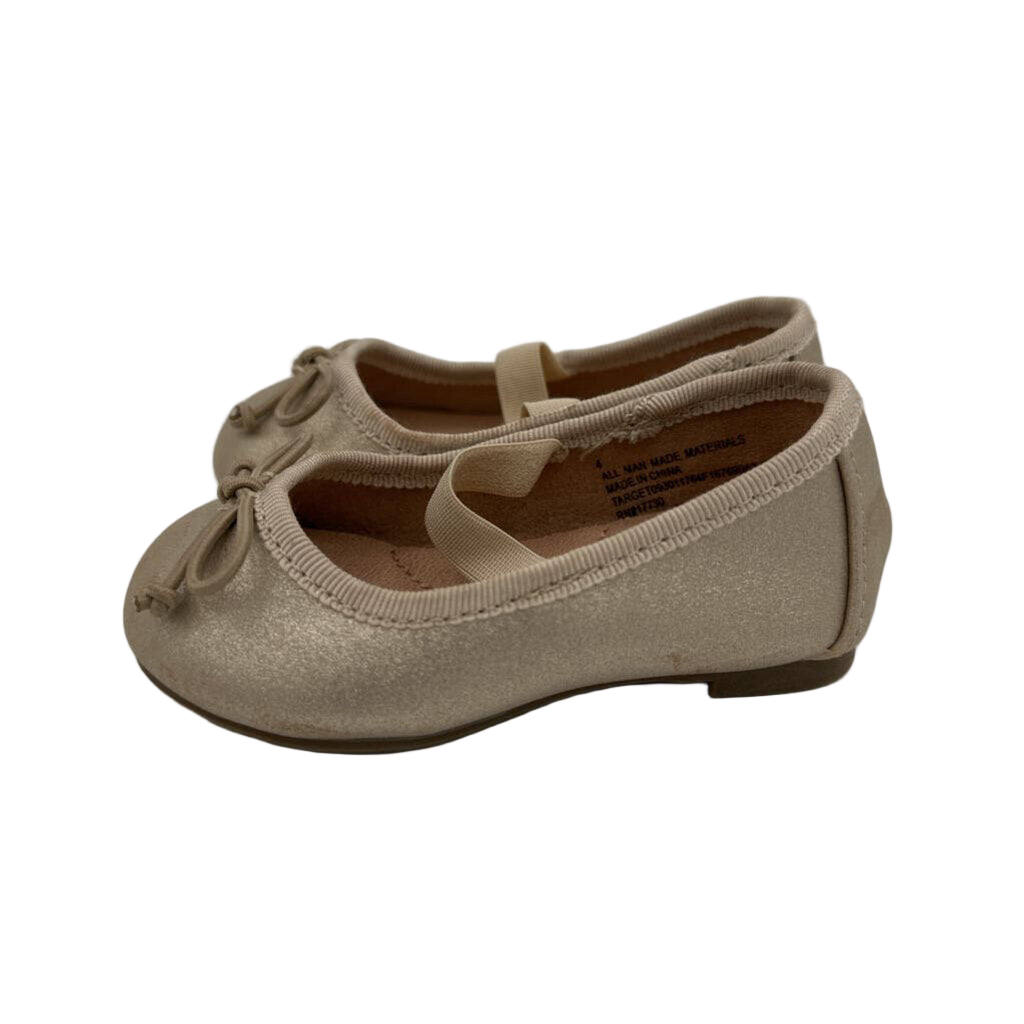 Slip on Flats/Bow/Metallic