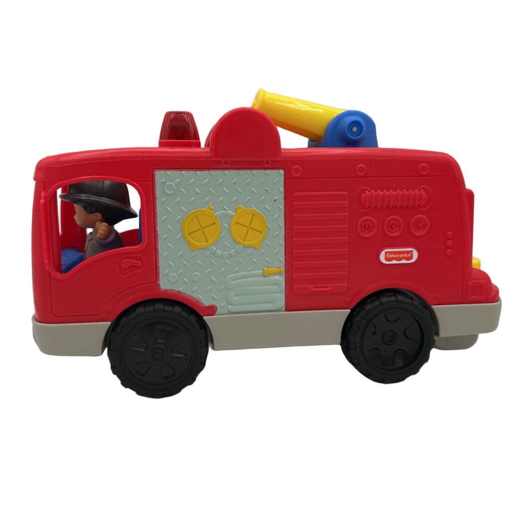 Firetruck with Firefighter