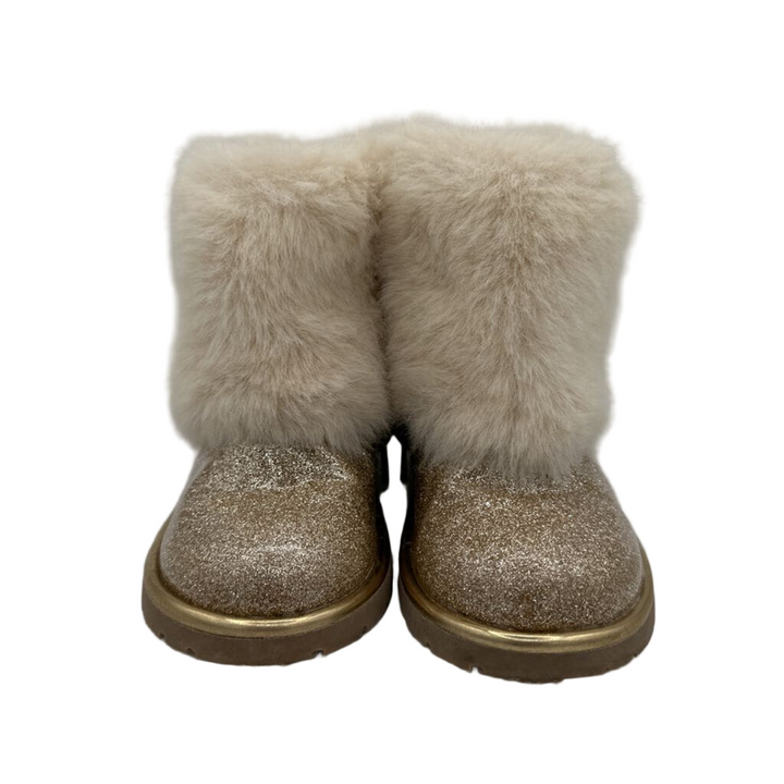 Fur Cuff Zip Up Boots