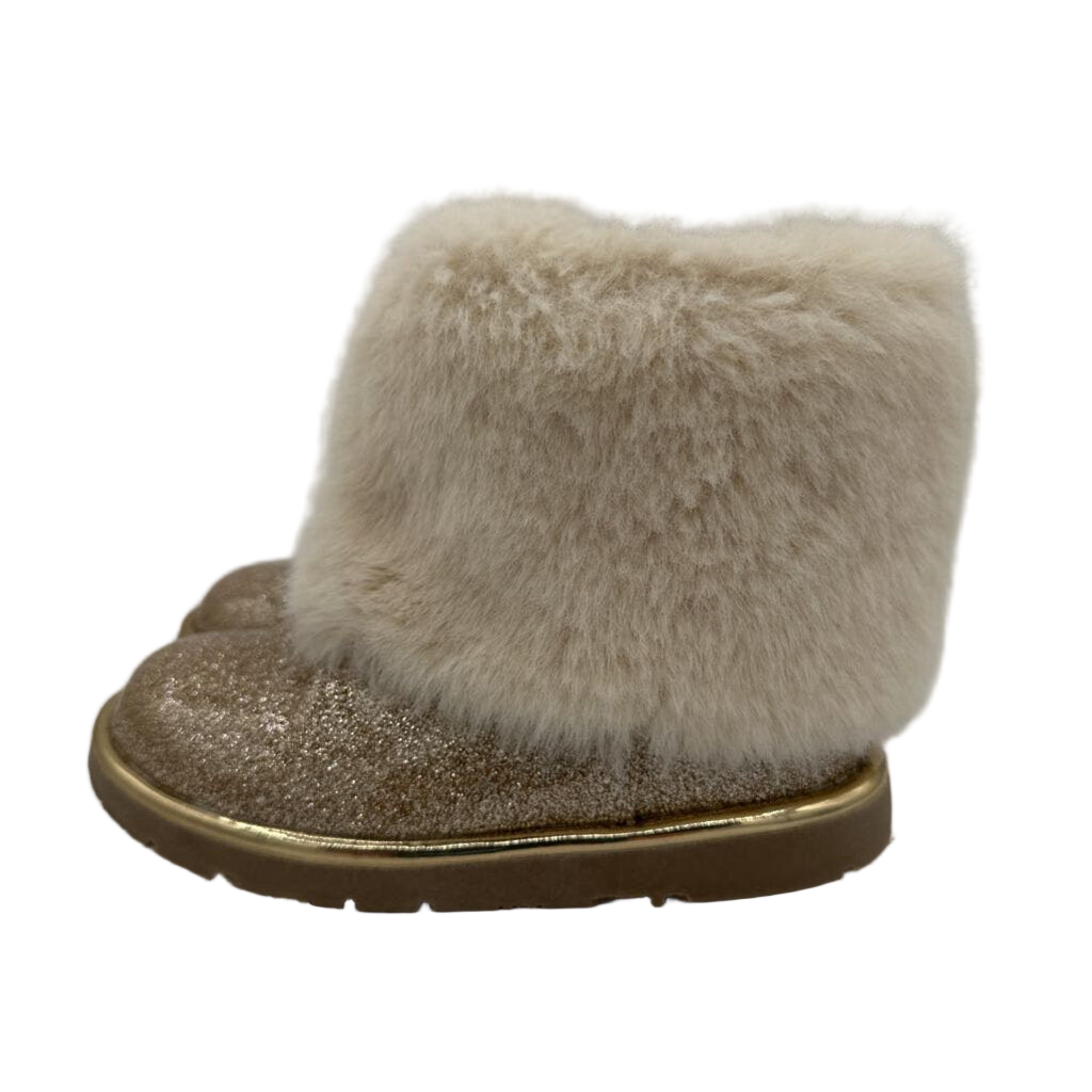 Fur Cuff Zip Up Boots