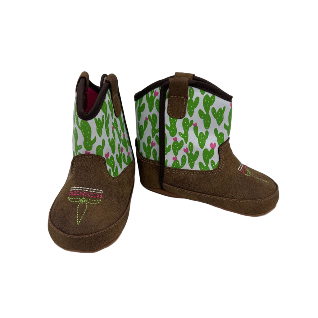 Slip on Cowboy Boots/Cactus