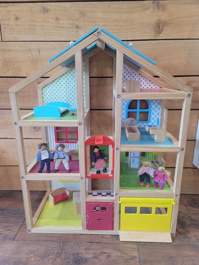 Highrise Wooden Dollhouse/Discounted