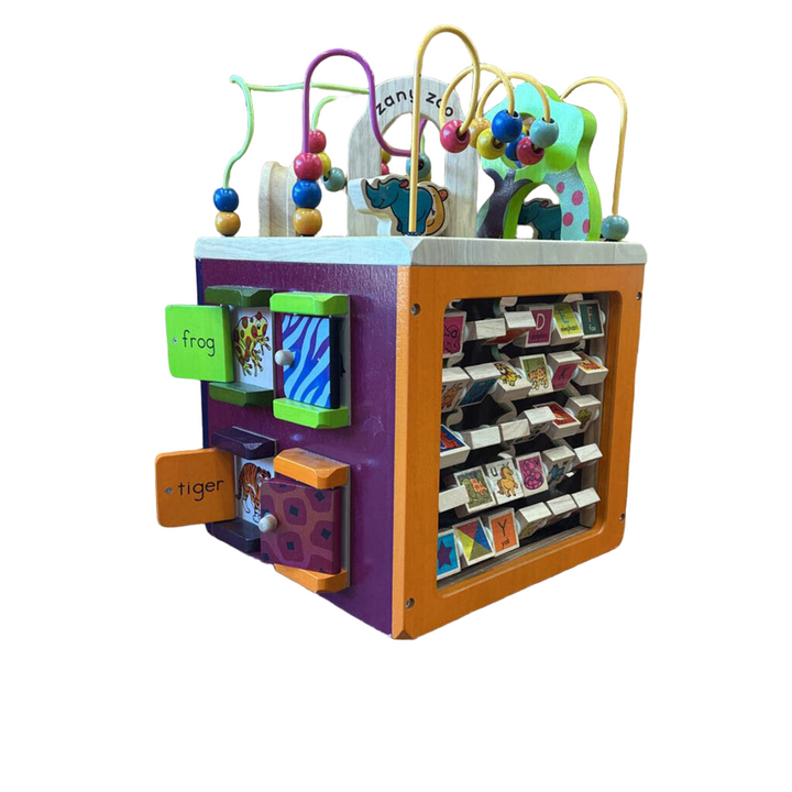 Wooden Activity Cube