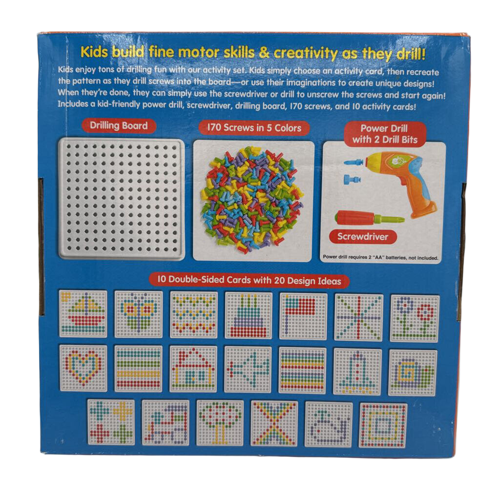 Create & Design Drill Kit: 167 Screws/No Screwdriver