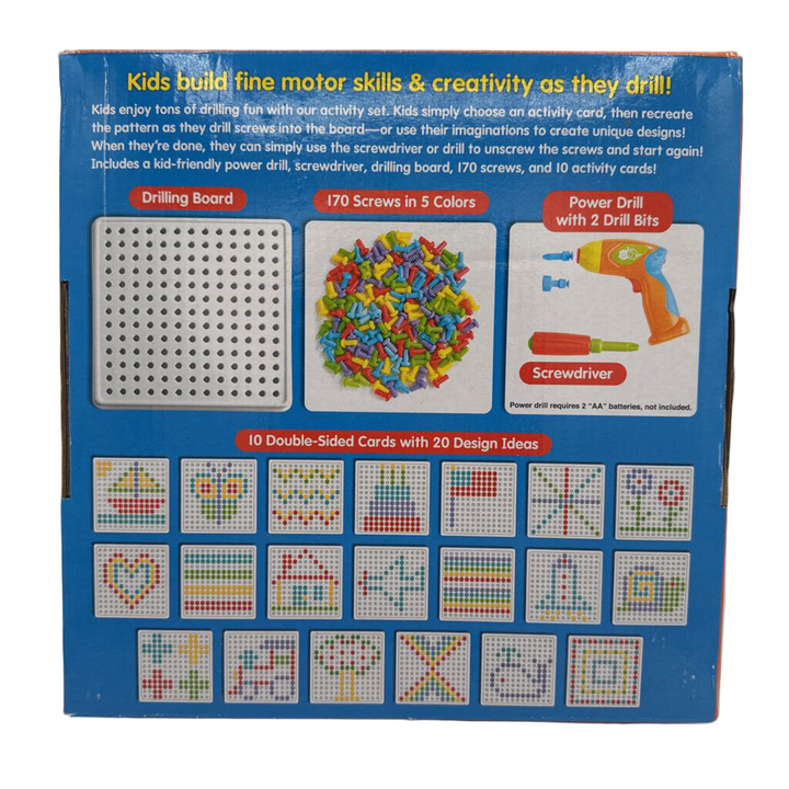 Create & Design Drill Kit: 167 Screws/No Screwdriver