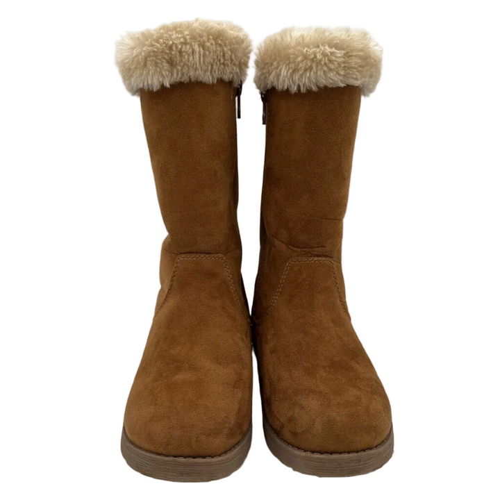 Zip Up Tall Fleece Lined Boots