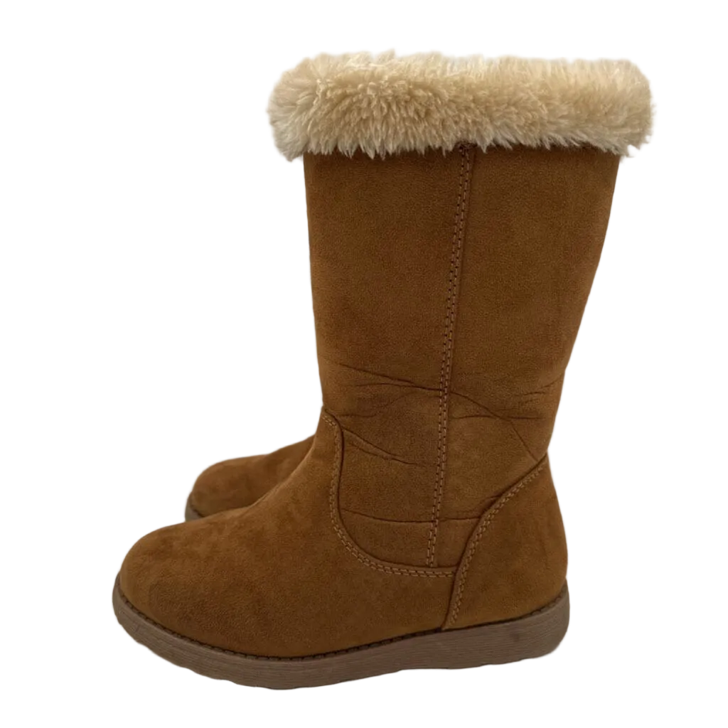 Zip Up Tall Fleece Lined Boots