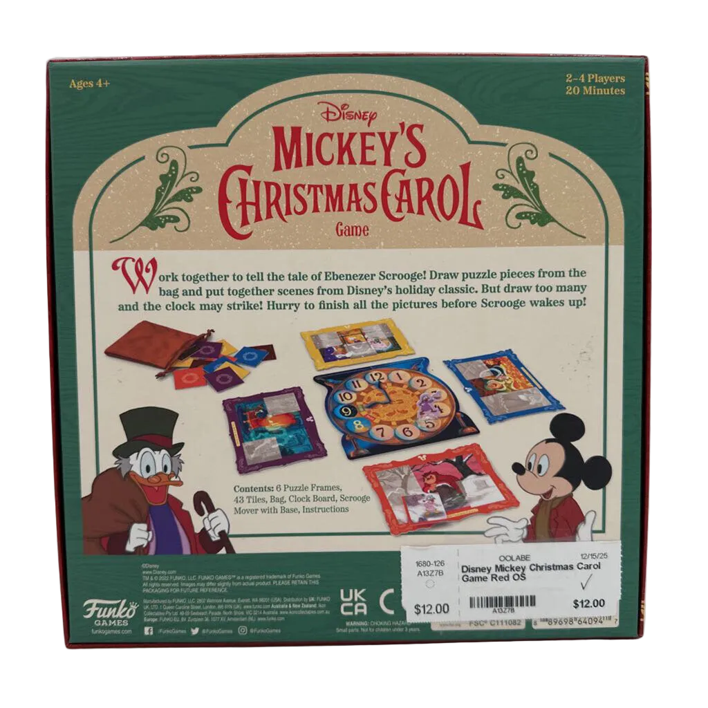 Mickey Christmas Carol Game