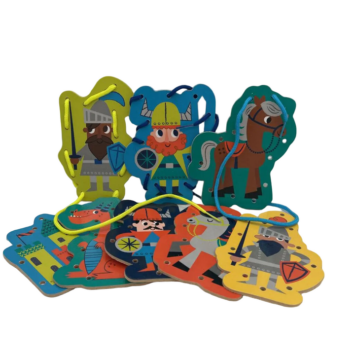 Lacing Shapes Knights