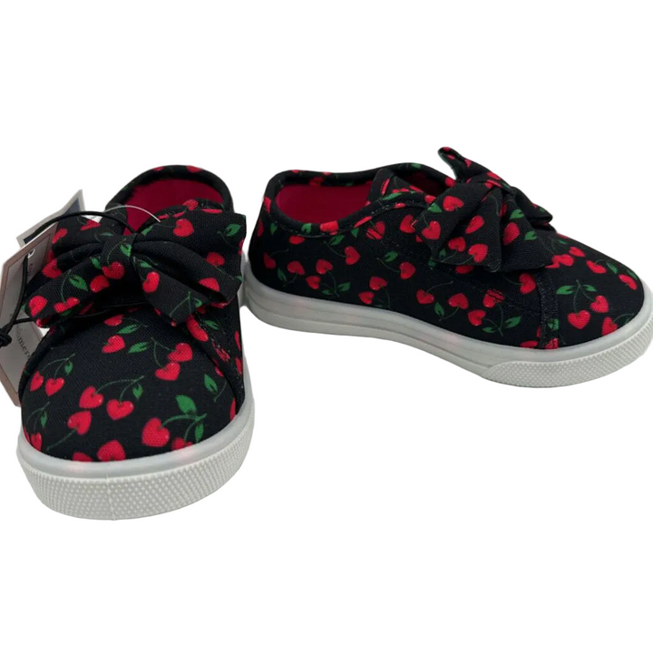 Lace Up Sneakers/ Heart Cherries