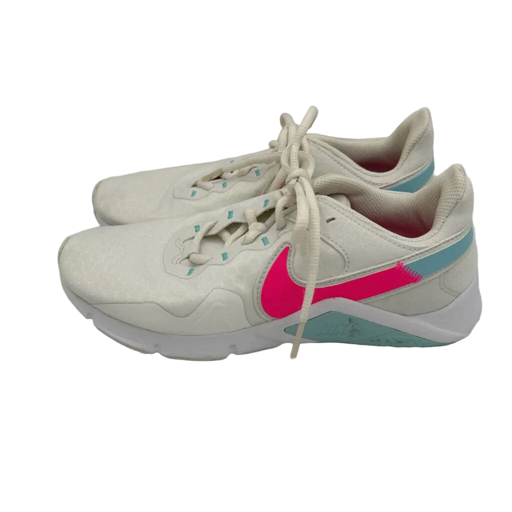 Lace Up Sneakers/Pink Swoosh