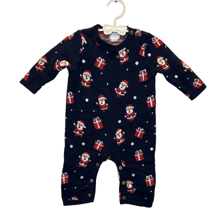 LS Footless Romper / Santa
