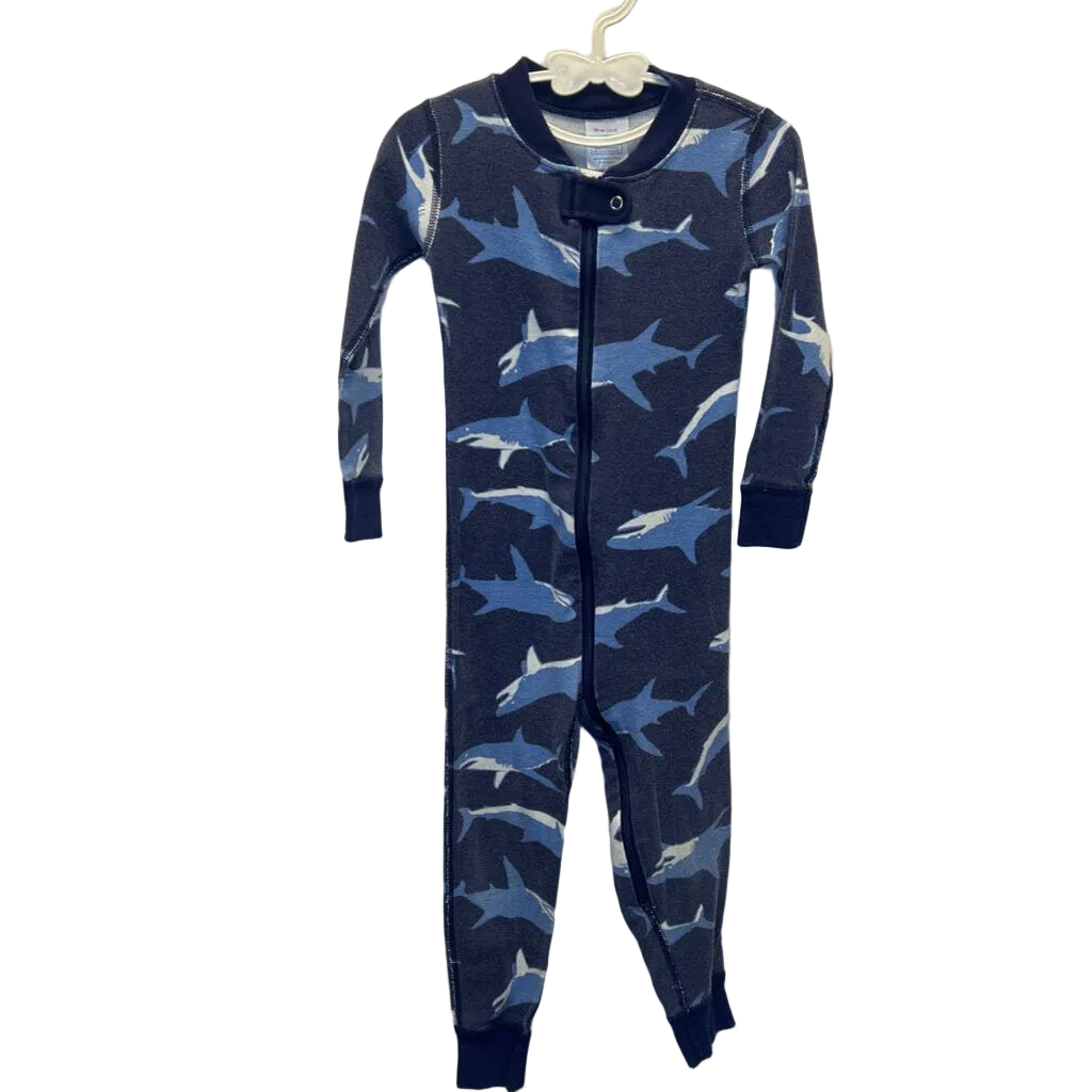 LS Footless Onesie / Sharks