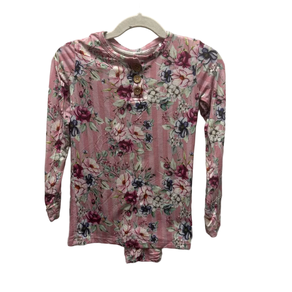 LS Shirt + Pants Pajamas / Flowers