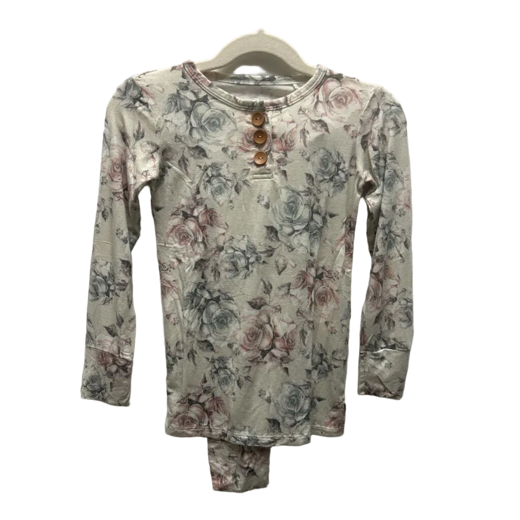 LS Shirt + Pants Pajamas / Flowers