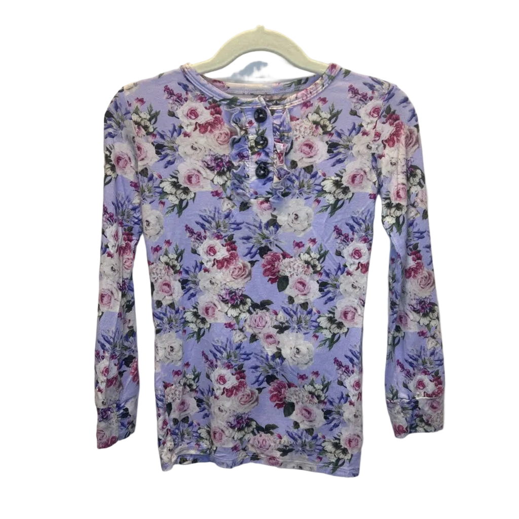 LS Shirt + Pants Pajamas / Flowers