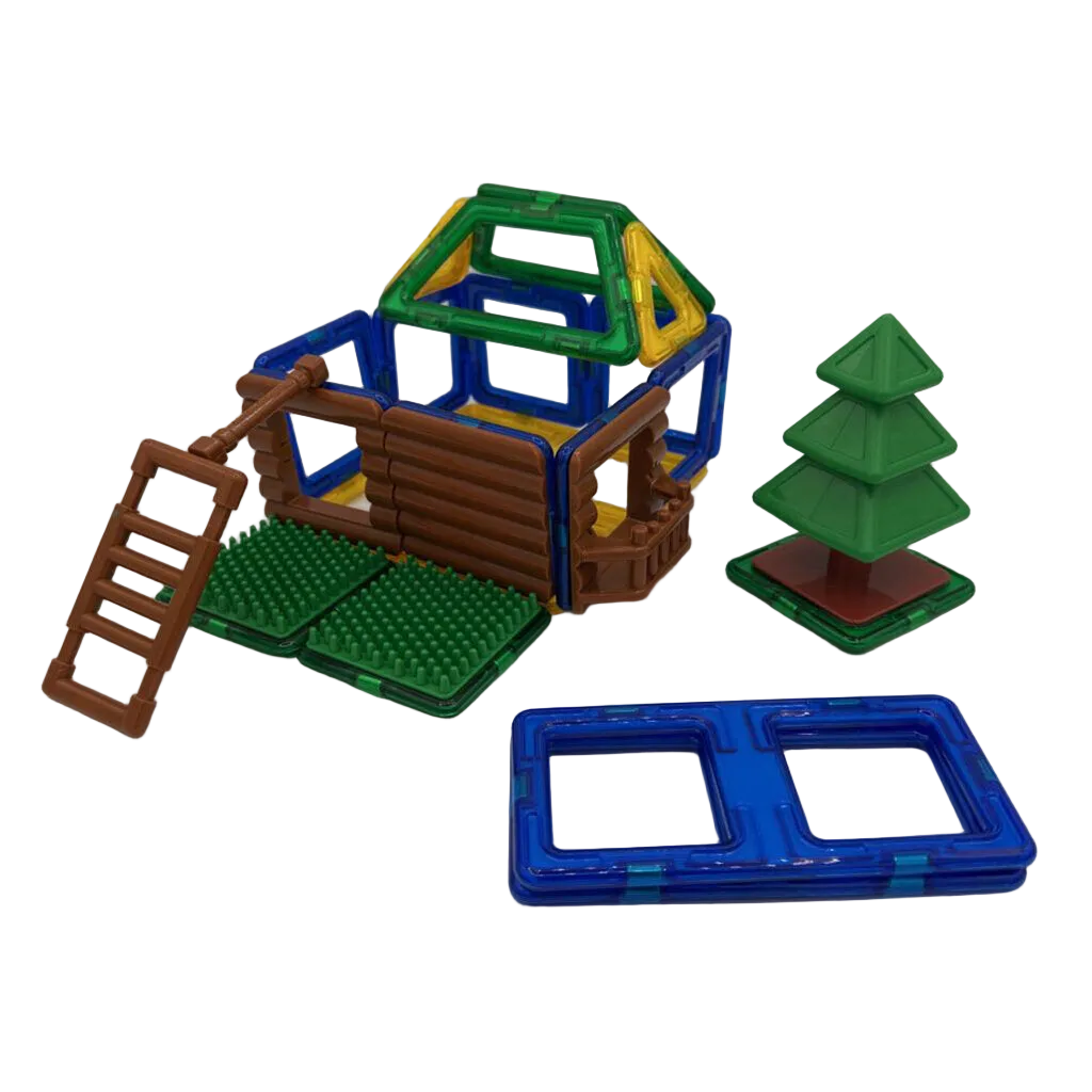 Log Cabin Magnetic Set