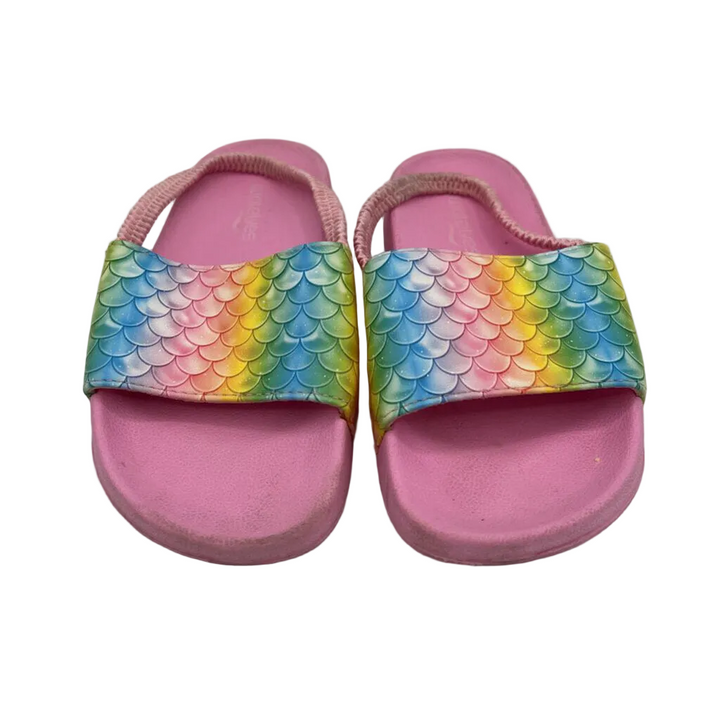 Slip Flip Flops: Elastic Back/Rainbow