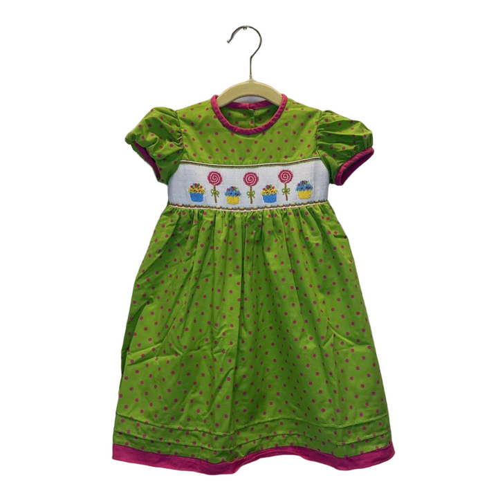 SS Smocked Dress / Cupcakes