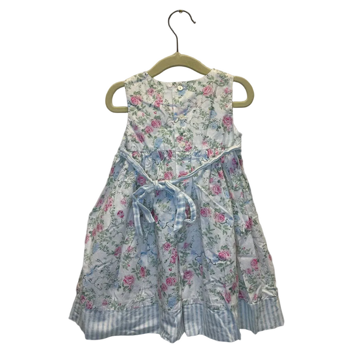 Sleeveless Empire Waist Floral Dress + Diaper Cover