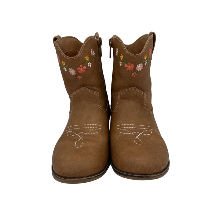 Ankle Boots/Zipper Closure/Flowers
