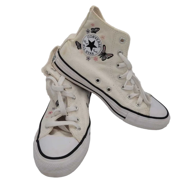 Lace Up High Top Sneakers/Butterflies