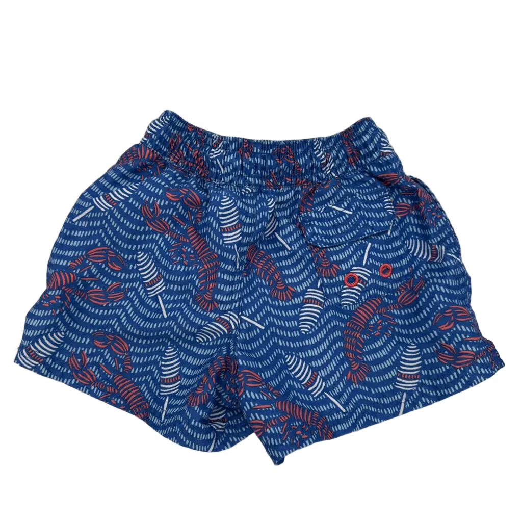 Elastic Waist Swim Trunks/Lobster