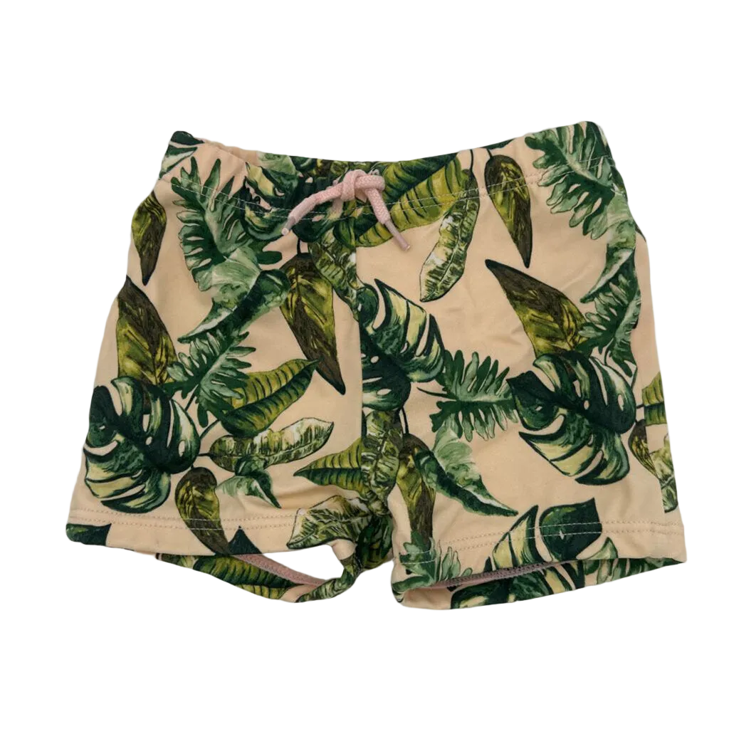 Elastic Waist Swim Shorts