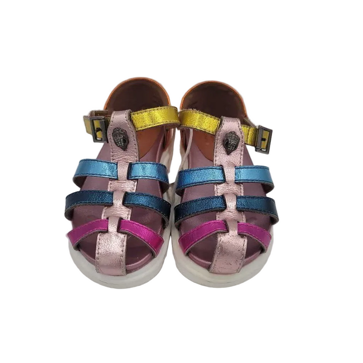 Strap Sandals Velcro/Metallic Rainbow