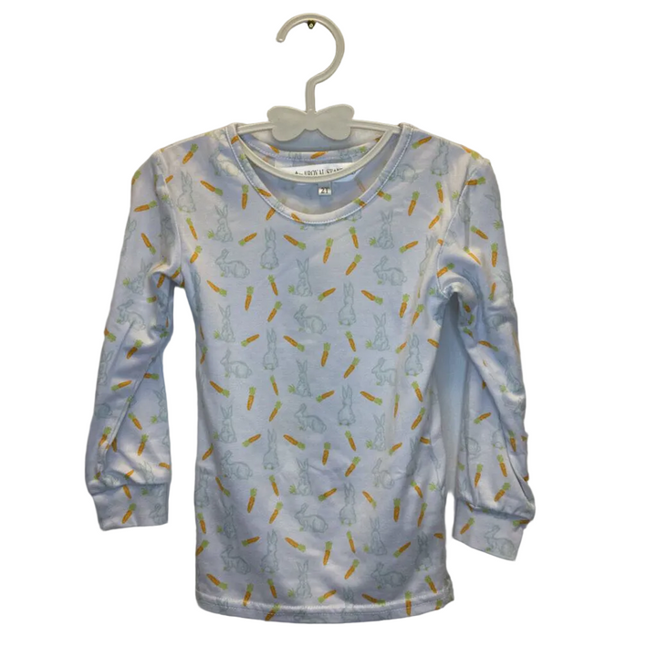 LS Shirt + Pants Pjs Set / Bunnies