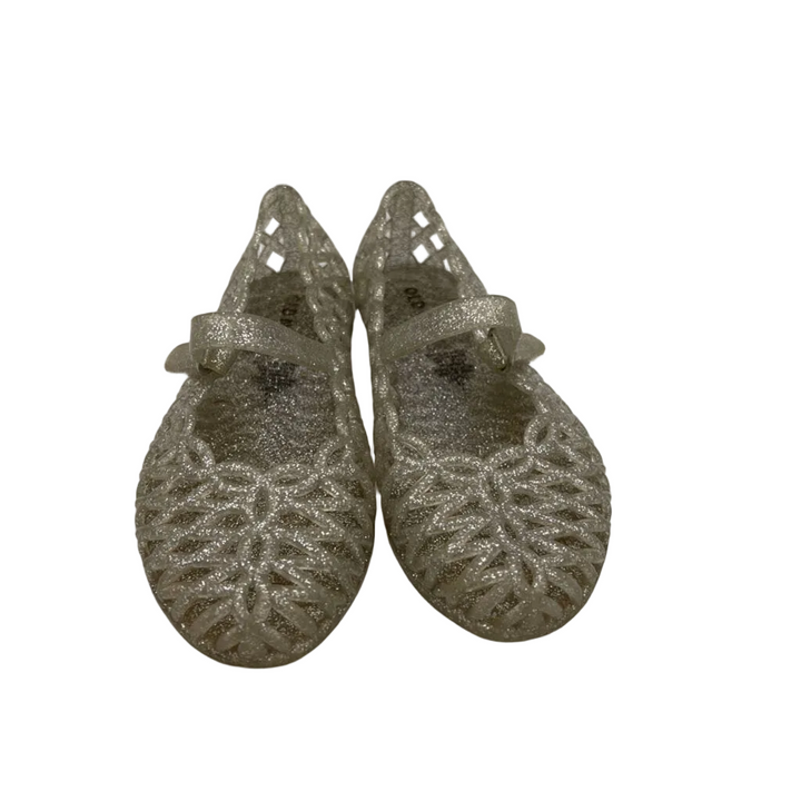 Velcro Clasp Jelly Shoes / Glittery