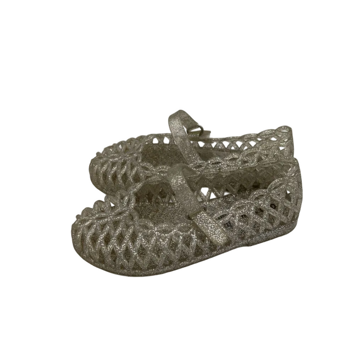 Velcro Clasp Jelly Shoes / Glittery