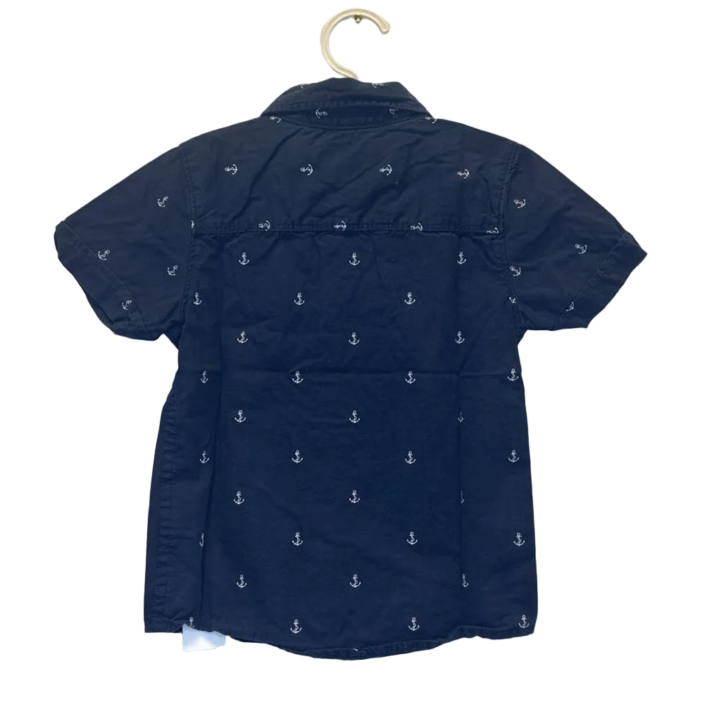 SS Collared Button Down / Anchors