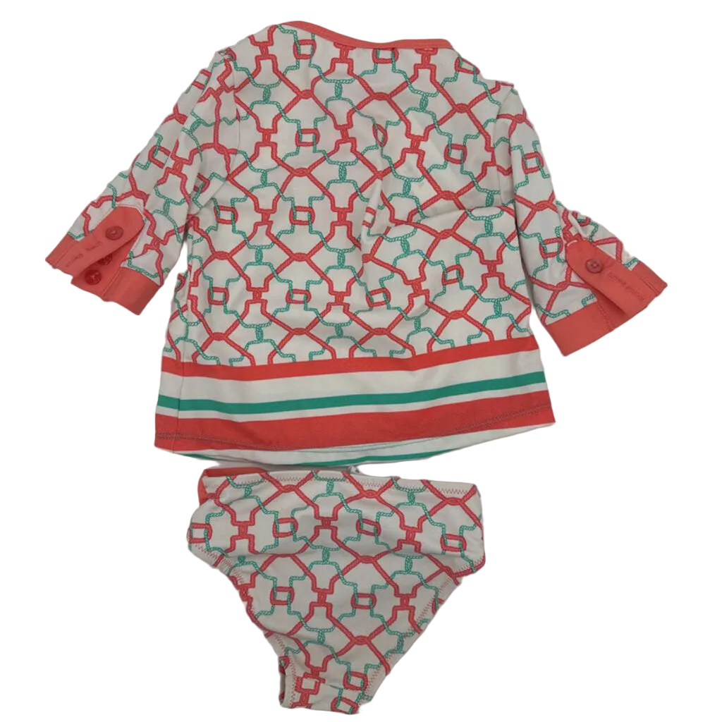 Quarter Sleeve Rash Guard Swimsuit
