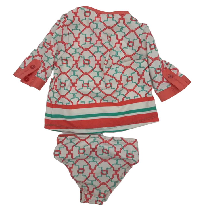 Quarter Sleeve Rash Guard Swimsuit