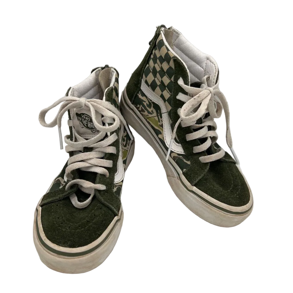 High Top Lace Up Sneakers/Checkered