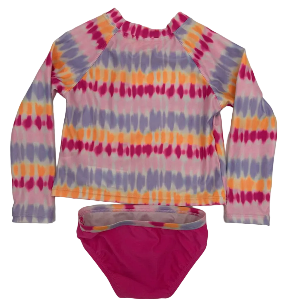 LS Rash Guard & Swim Bottoms / Tie Dye