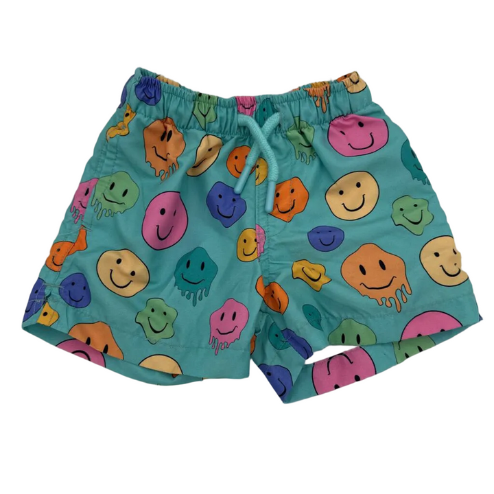 Elastic Waist Swim Trunks / Smiles