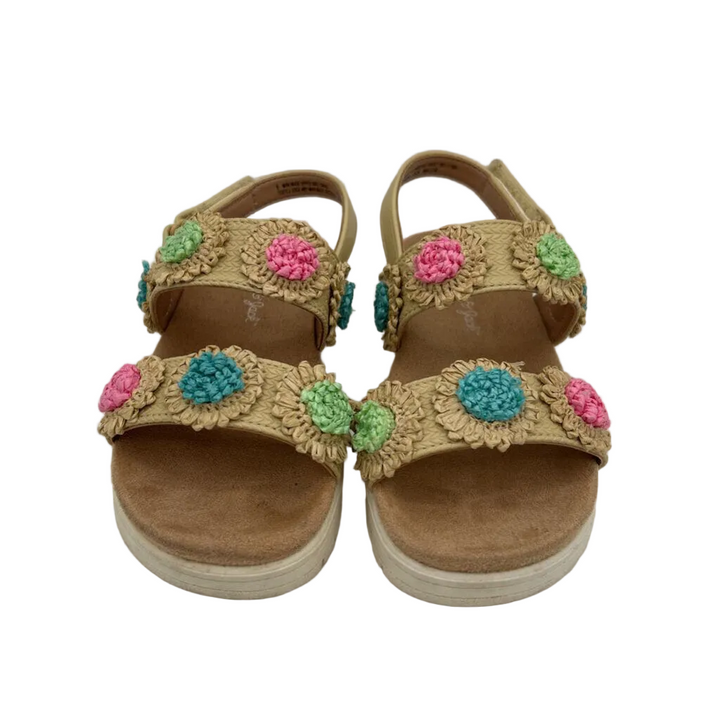 Slip on Sandals / Velcro / Flowers