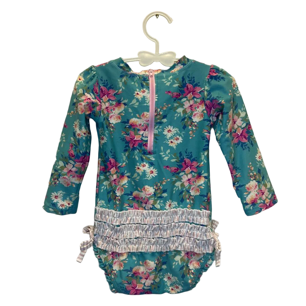 LS Bathing Suit / Flowers