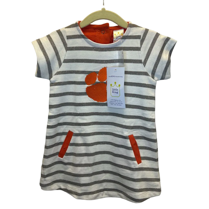 SS Dress / Stripes / Clemson