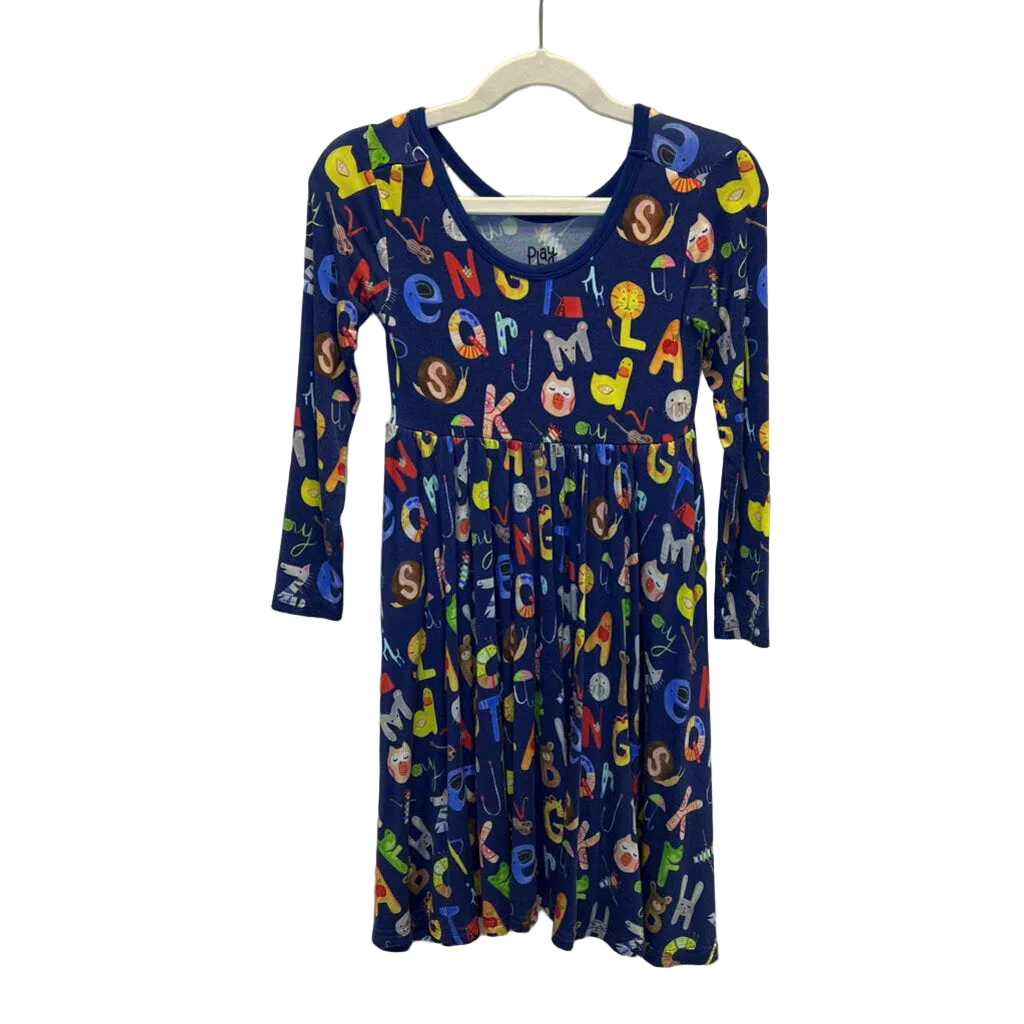LS Twirl Dress / Alphabet