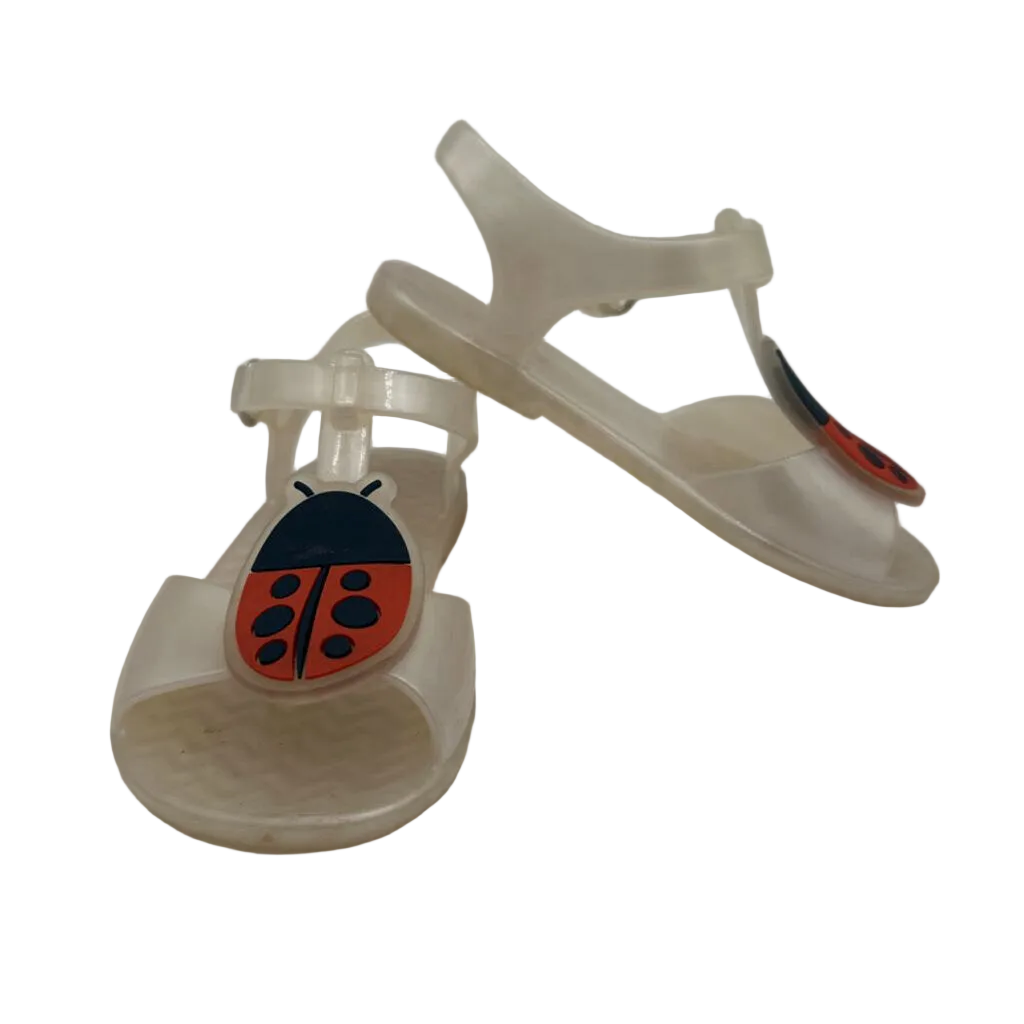 Jelly Sandals / Velcro / Lady Bugs