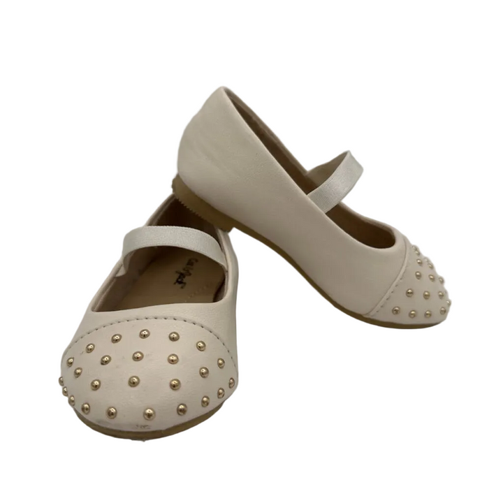 Close Toed Dress Flats/ Elastic
