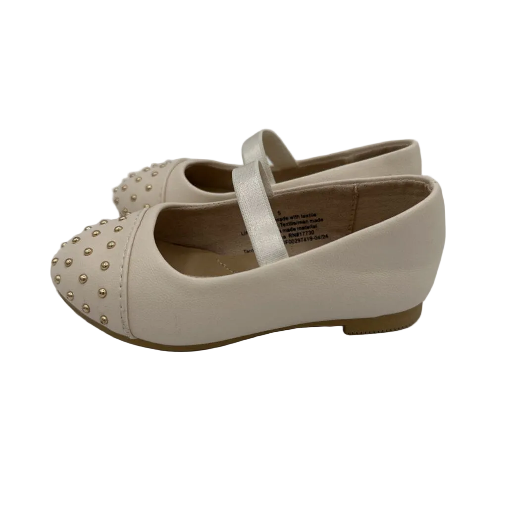 Close Toed Dress Flats/ Elastic